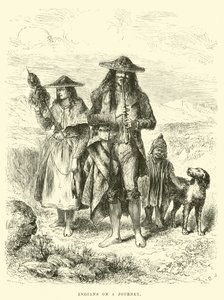 Indiani in viaggio da Edouard Riou